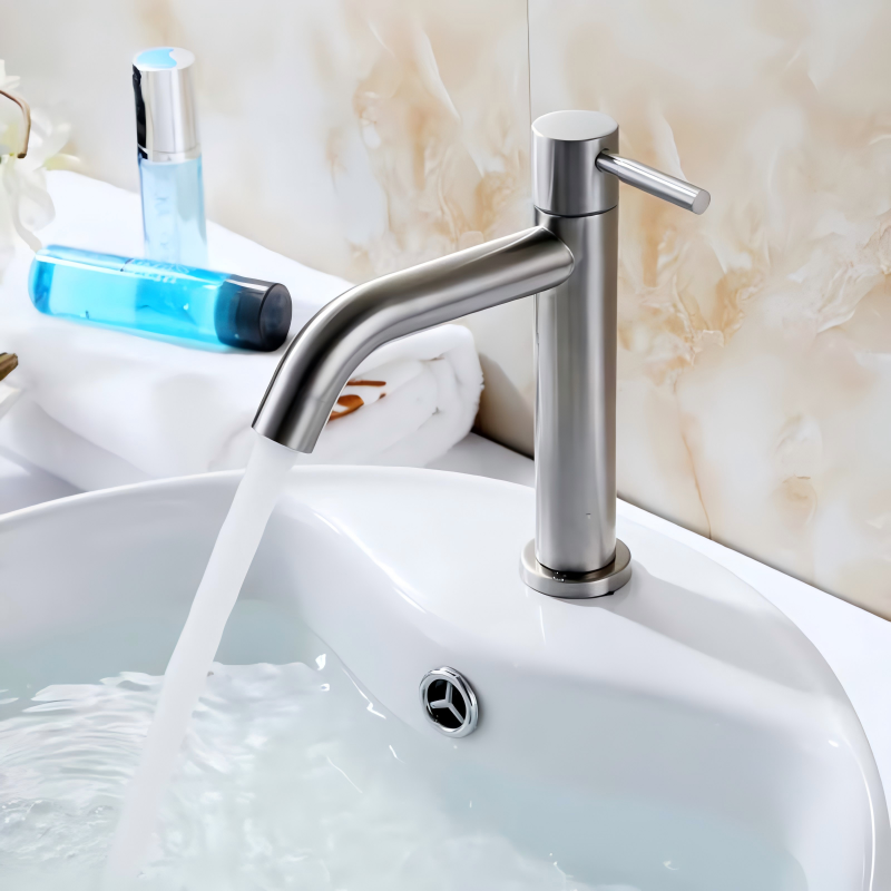 Luxury basin tap detail